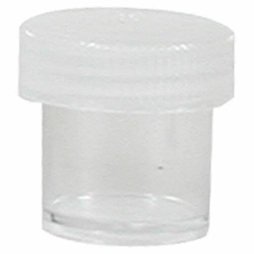 Nalgene 1oz Poly Straight-Side Wide Mouth Storage Bottle/Jar Clear w/White Lid