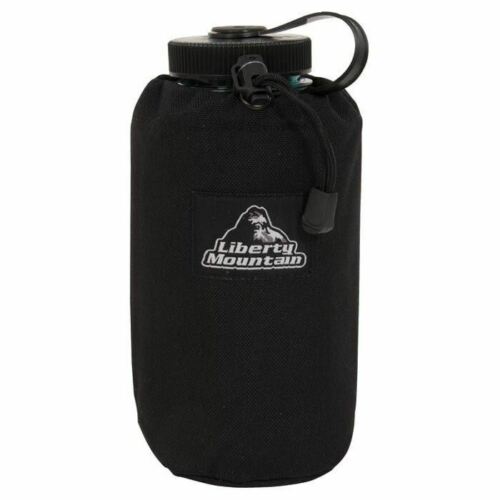 Liberty Mountain Bomber 1 Qt Insulated Water Bottle Carrier Black w/Belt Loop