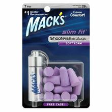Load image into Gallery viewer, Mack&#39;s Shooters / Shooting 29 dB Slim Fit Soft Foam Ear Plugs 7-Pair w/Case
