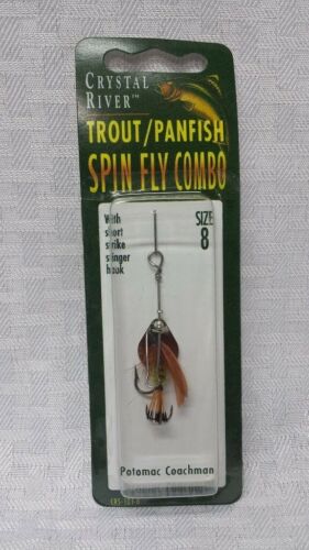 Crystal River Spin/Fly Combo Size 8 Potomac Coachman Fishing Lure CRS-101-8