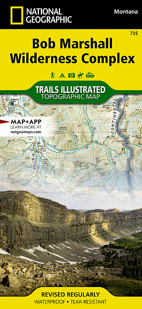 National Geographic Trails Illustrated MT Bob Marshall Wilderness Topo Map TI00000725
