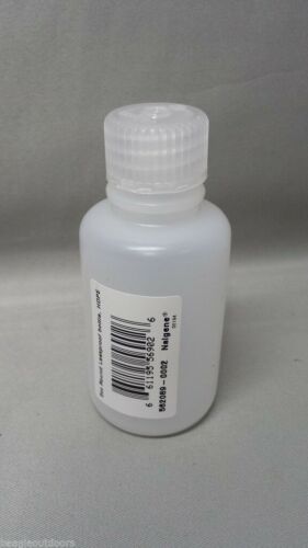 Nalgene Ultralite Narrow Mouth 2oz BPA-Free HDPE Round Storage Bottle
