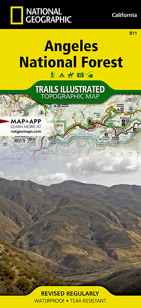 National Geographic Trails Illustrated CA Angeles National Forest Trail Map TI00000811