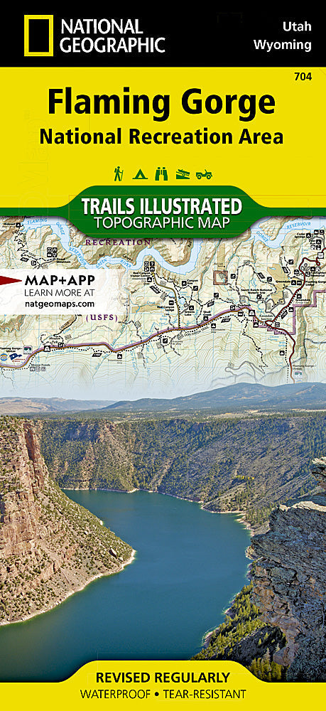 National Geographic Trails Illustrated Utah Flaming Gorge/East Uintas Map TI00000704