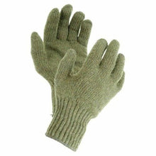 Load image into Gallery viewer, Newberry Knitting Wool/Nylon Blend Liner Gloves Pair Size M Forest Green Glove
