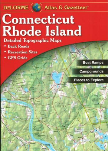 Delorme Connecticut/Rhode Island CT / RI Atlas & Gazetteer Topographic Maps