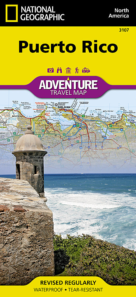 National Geographic Adventure Map Puerto Rico / San Juan Area AD00003107