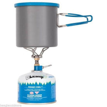 Load image into Gallery viewer, Olicamp Ion Micro Titanium Ultralight Gas Stove &amp; Aluminum LT Pot/Lid Combo
