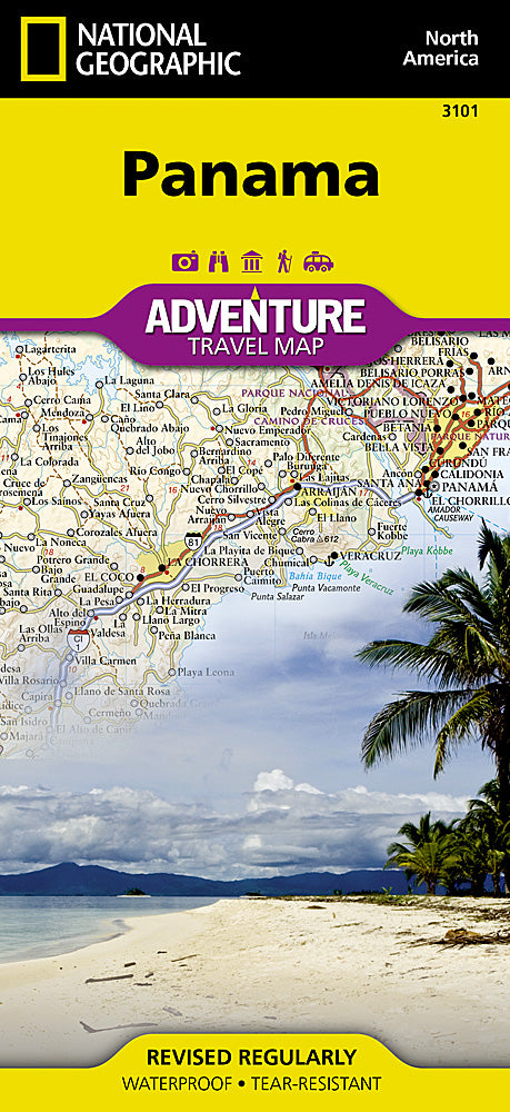 National Geographic Adventure Map Panama AD00003101