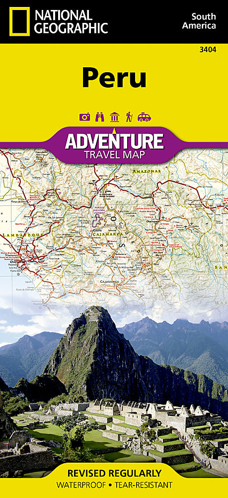 National Geographic Adventure Map Peru South America AD00003404