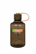 Load image into Gallery viewer, Nalgene Narrow Mouth 16oz Loop Top Water Bottle Woodsman w/Brown Lid BPA Free
