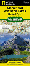 Load image into Gallery viewer, National Geographic Trails Illustrated Montana Glacier Waterton Lakes NP Map TI00000215
