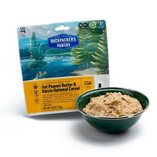 Load image into Gallery viewer, Backpacker&#39;s Pantry Organic Peanut Butter Raisin Oatmeal 1-Srv Freeze Dried Food
