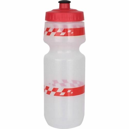 Specialized Big Mouth 24oz Bicycle Water Bottle Clear w/Red Racer & Red Lid