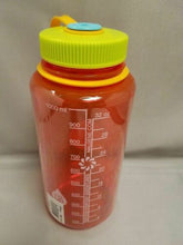 Load image into Gallery viewer, Nalgene Wide Mouth 32oz Loop Top Water Bottle Pomegranate w/Yel. Lid BPA Free
