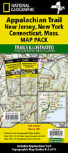 Load image into Gallery viewer, National Geographic TI Appalachian Trail NJ NY CT MA Topo Map Guide Bundle Pack TI01021222B
