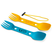 Load image into Gallery viewer, New UCO Utility Spork Combo 2 Pack Gold / Blue F-SP-UT-2PKBULK
