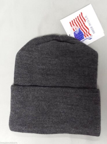 Liberty Mountain Basic SuperStretch Cuff Cap Gray Beanie Stocking Sock Hat