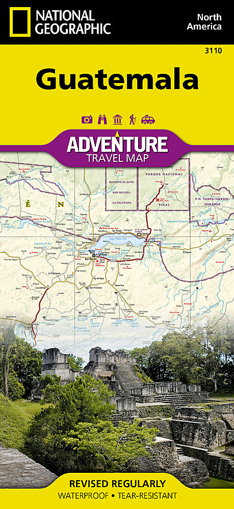National Geographic Adventure Map Guatemala AD00003110