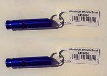 Load image into Gallery viewer, Liberty Mountain Small Aluminum Whistle Blue 1-Pack Emergency/Signal/Survival
