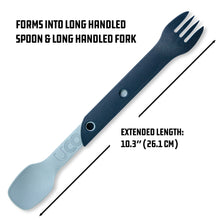 Load image into Gallery viewer, UCO Switch Spork Utensil Set w/Tether Stone Blue F-SP-SWITCH
