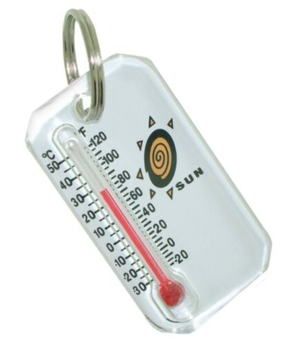 Sun Zip-O-Gage Micro Thermometer Zipper-Pull Temperature Backpacking 402