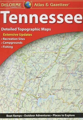 Delorme Tennessee TN Atlas & Gazetteer Map Newest Edition Topo / Road Maps