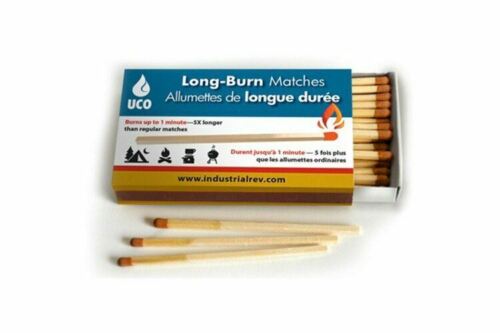 New UCO Long-Burn Matches 50-Ct Box w/Strikers MT-LONG-BULK