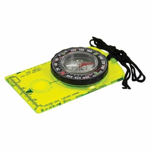 Ultimate Survival UST Hi-Vis Deluxe Map Compass w/Manifier, Scales, & Lanyard