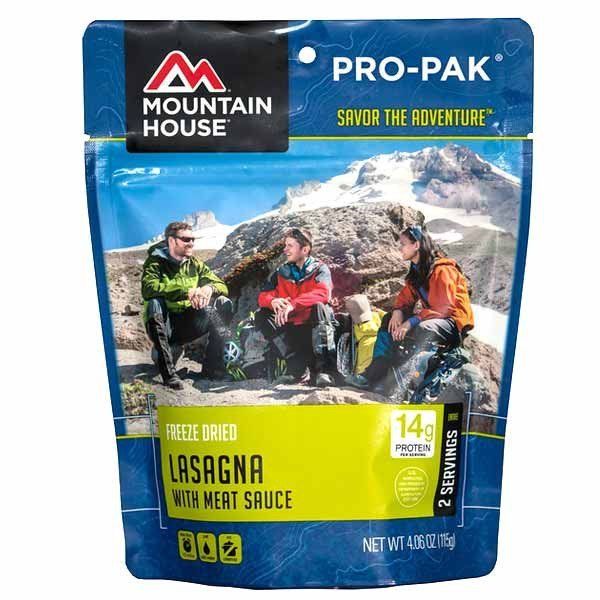 Mountain House Lasagna w/Meat Sauce Pro-Pak 1-Serving Freeze Dried Camping Food
