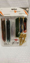 Load image into Gallery viewer, South Bend Fishing 42-Piece Bass Lure Kit w/Worms Shads Hooks Sinkers Beads
