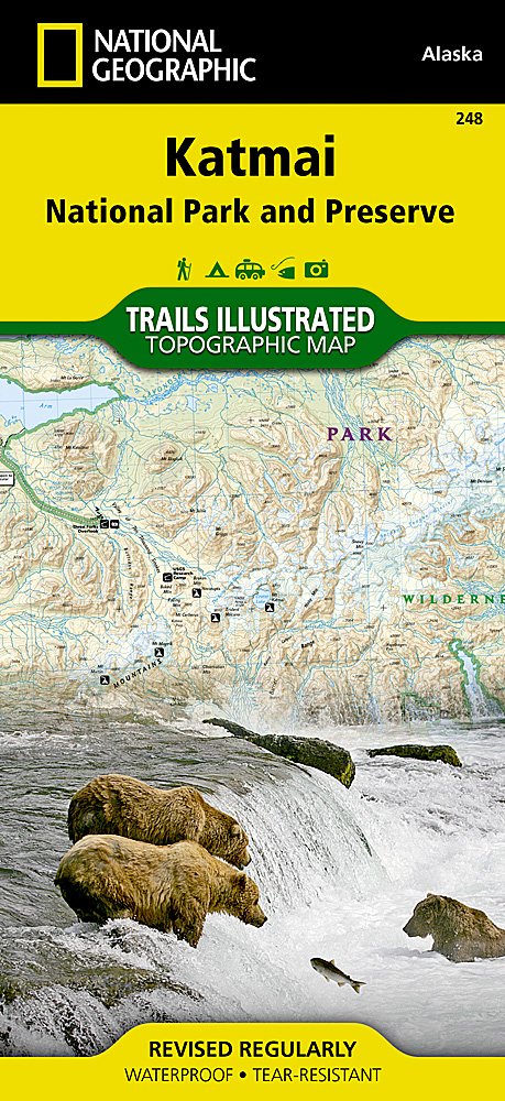 National Geographic Trails Illustrated Alaska Katmai National Park Map TI00000248