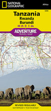Load image into Gallery viewer, National Geographic Adventure Map Tanzania/Rwanda/Burundi AD00003206
