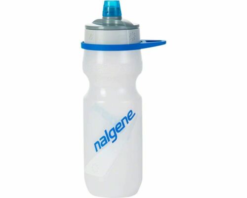 Nalgene Draft Squeezable Bicycle Water Bottle Natural w/Gray Cap--Fits Bike Cage