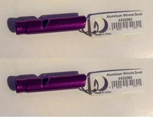 Load image into Gallery viewer, Liberty Mountain Small Aluminum Whistle Purple 1-Pack Emergency/Signal/Survival
