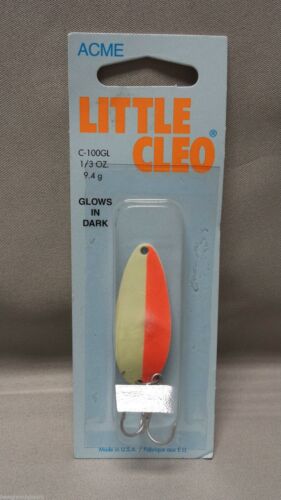 Acme Little Cleo C-100GL White and Orange Fishing Lure