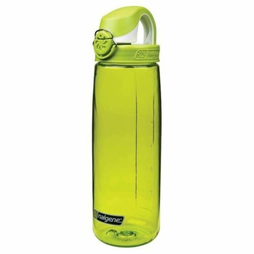 Nalgene On The Fly 24oz Water Bottle Clear Green w/Iguana Green OTF Cap-BPA Free