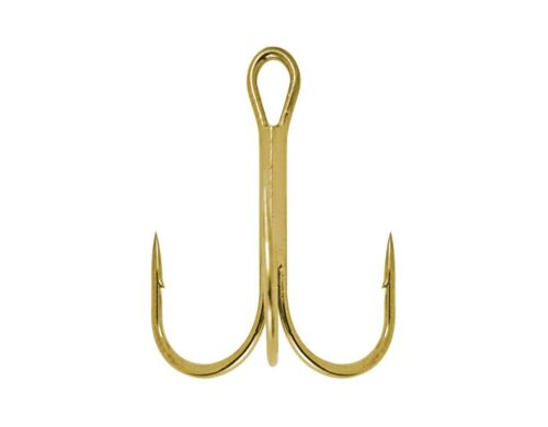 South Bend Fishing Extra Sharp Gold Treble Hooks 4-Pack--Freshwater / Saltwater