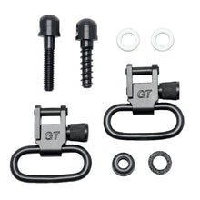 Load image into Gallery viewer, GROVTEC Black 1&quot; Locking Swivel Set with Studs 1-Pair GTSW07
